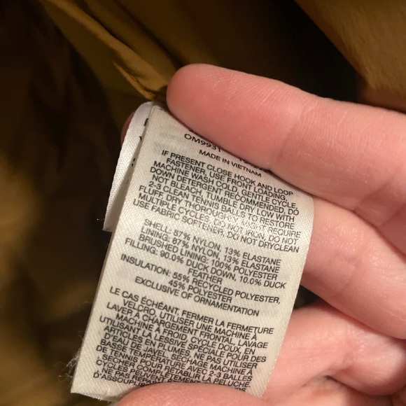 Marmot men’s winter jacket. Mustard color. Size XL. 700 fill. - Picture 7 of 8